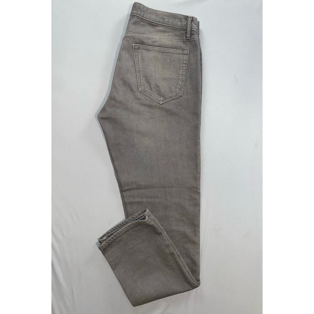 Banana Republic Slim Fit Zip Fly Stretch Denim Jeans. Gray, Men's 34X34. GUC!